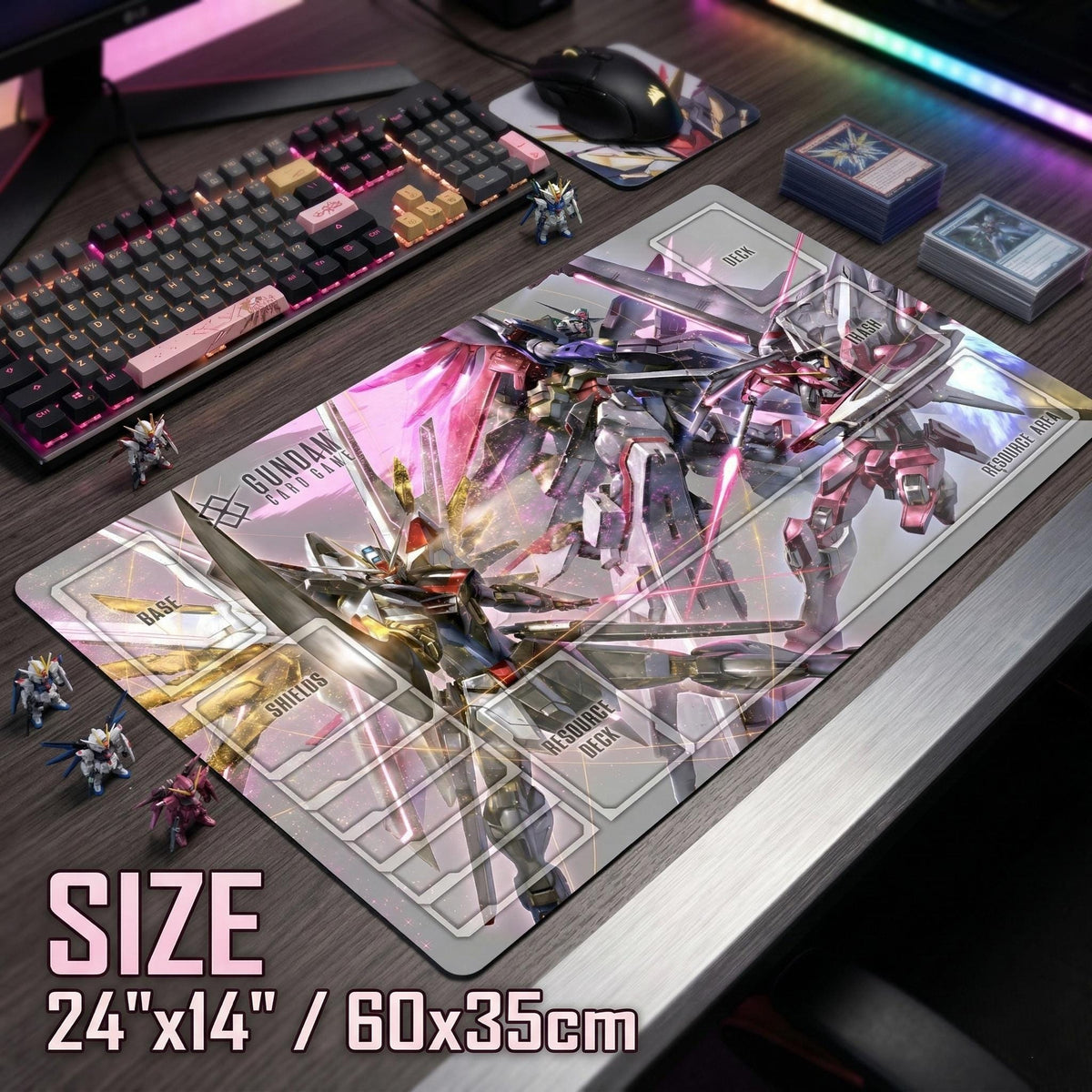 Rising Freedom & Immortal Justice Gundam Playmat