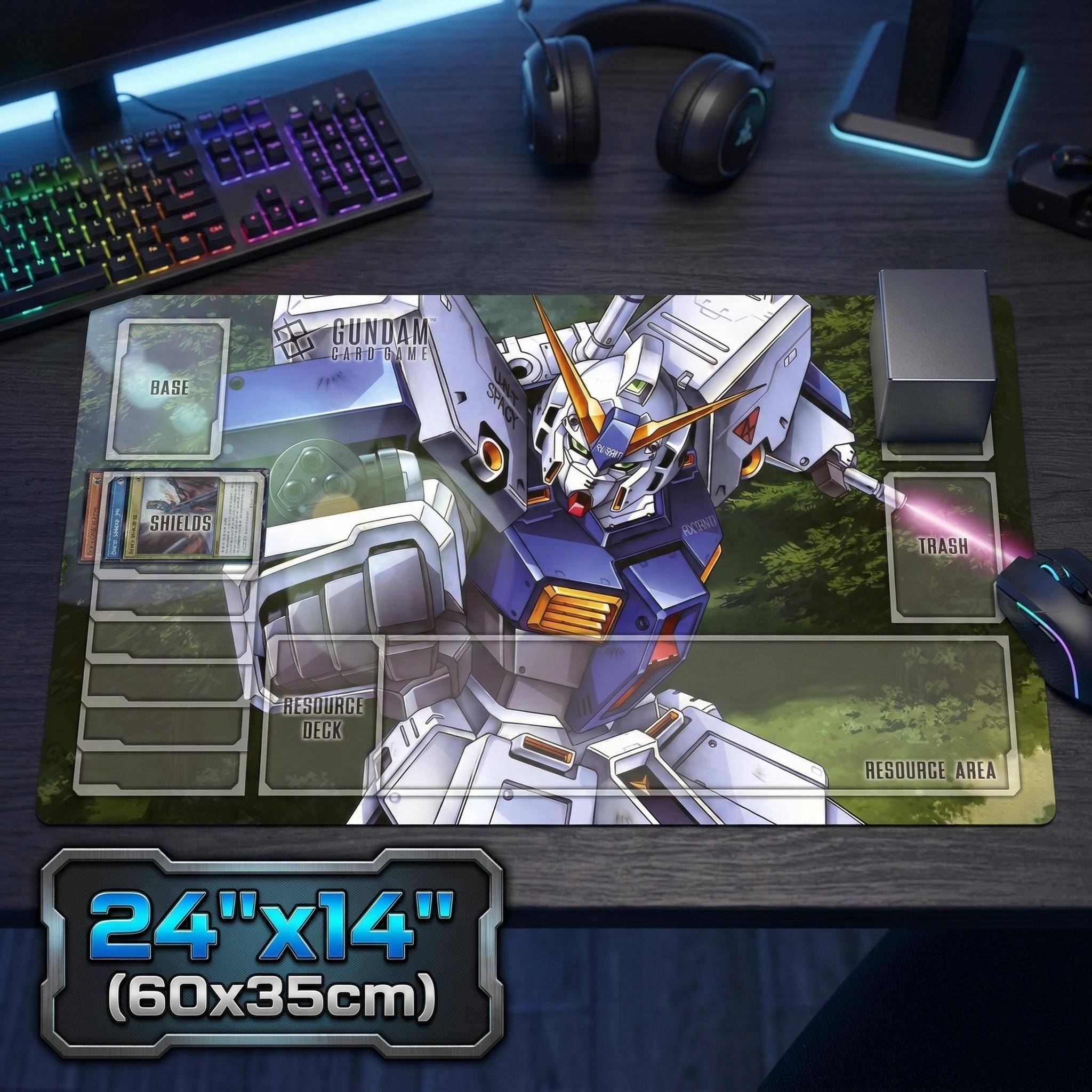 Gundam TCG Playmat RX-78NT-1 Alex TCG Card Game PlayMat