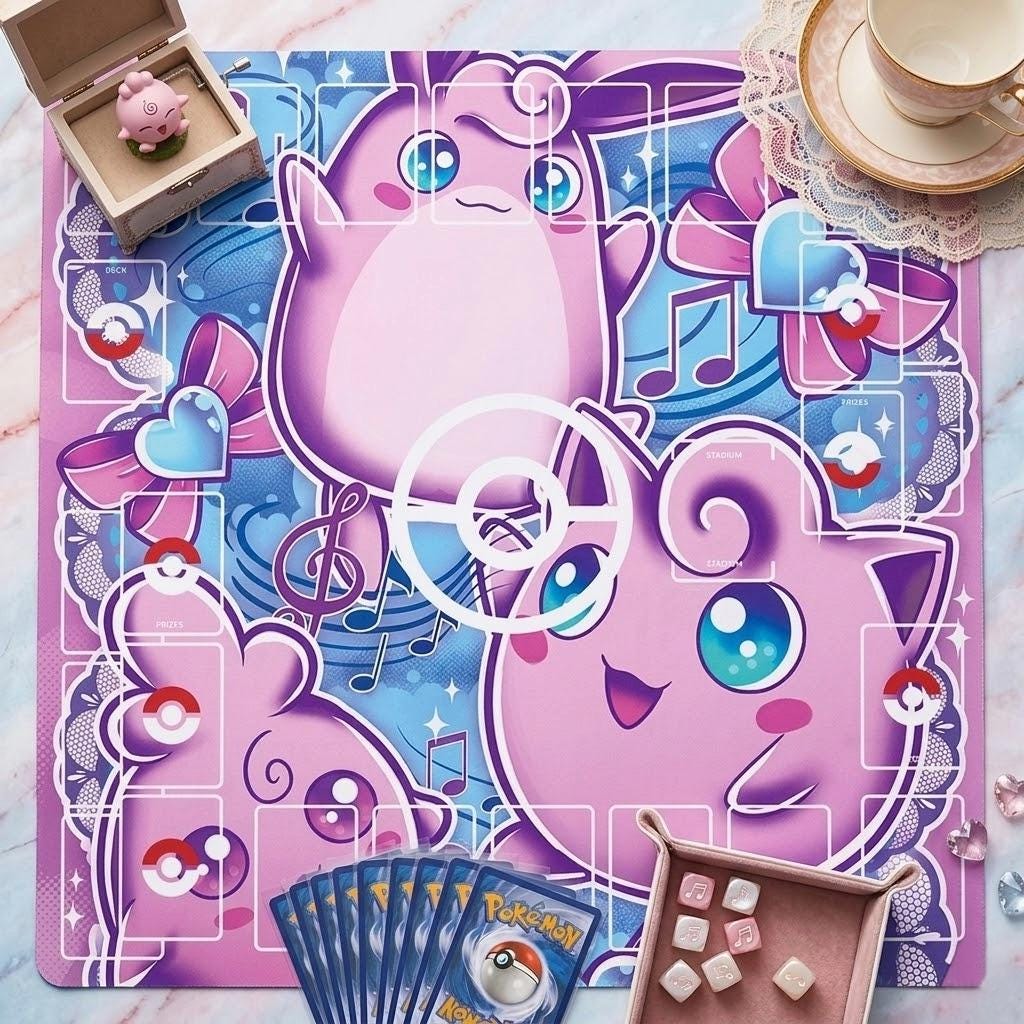 Jigglypuff Wigglytuff Igglybuff Pokemon Playmat
