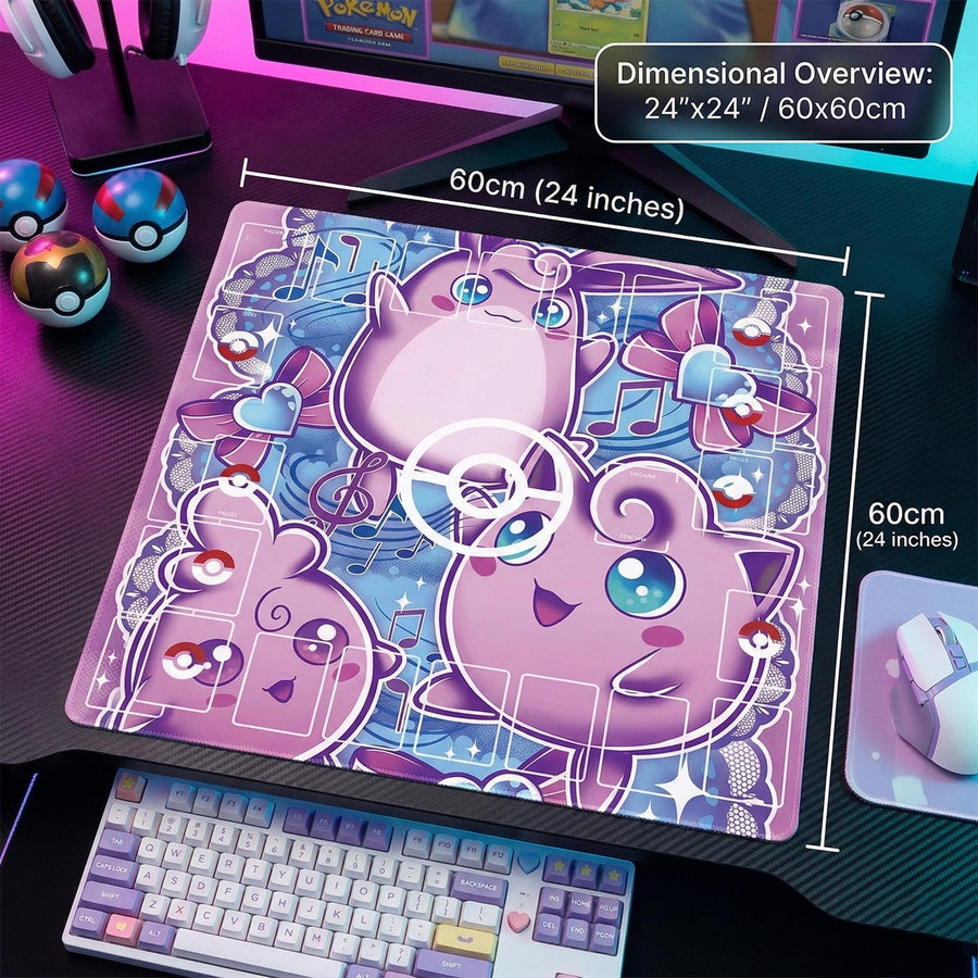 Jigglypuff Wigglytuff Igglybuff Pokemon Playmat