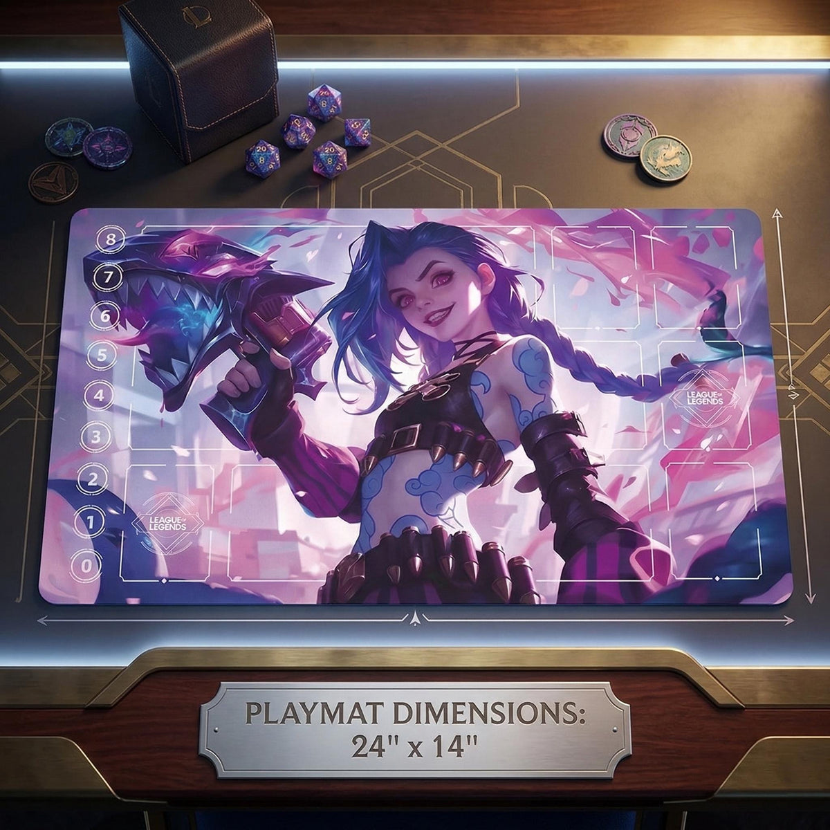Jinx Arcane Riftbound Spielmatte