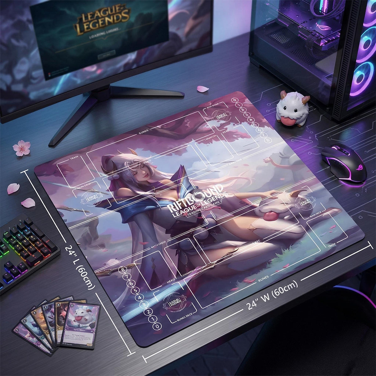 Irelia Spirit Blossom Two-Player Playmat