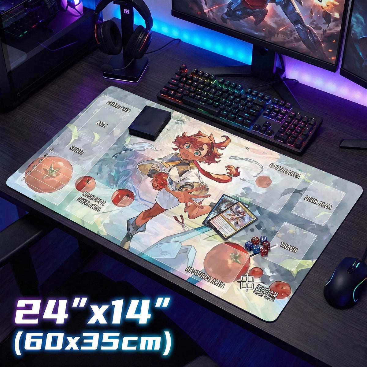 Suletta Mercury & Aerial Gundam Playmat