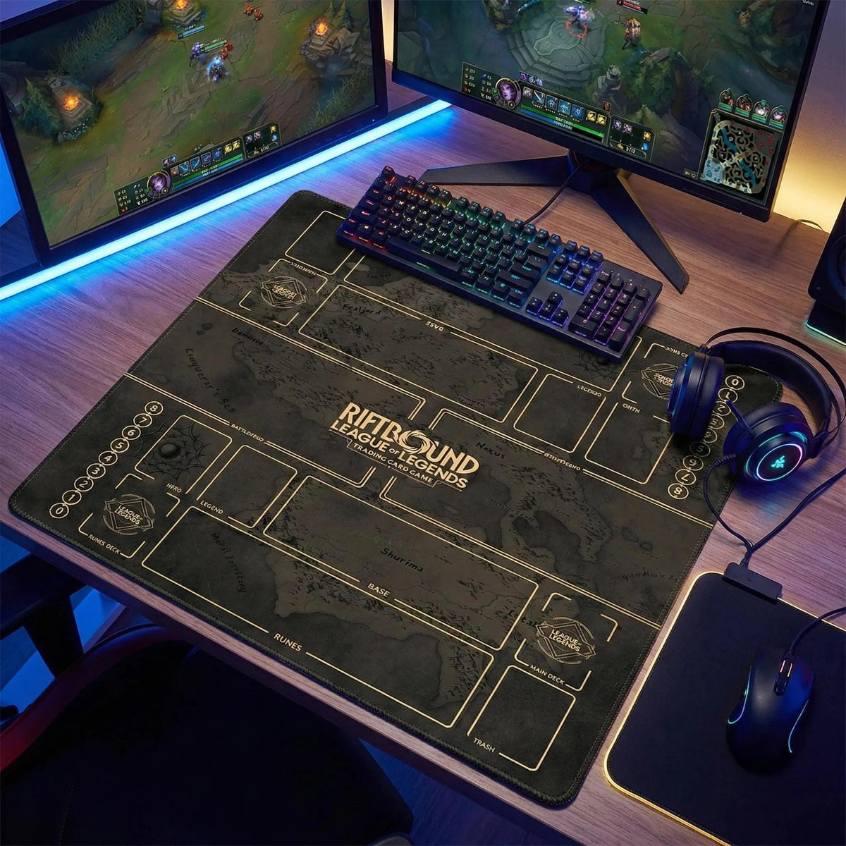 Riftbound Two-Player Battlefield Playmat