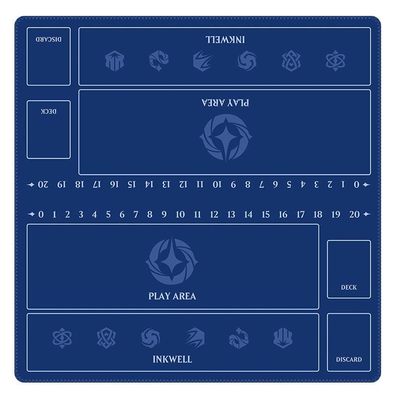 Multi-Color Two-Player Lorcana Playmat
