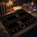 Duo Lorcana Playmat | 2 Player TCG Battle Mat | Multi-Color Lorcana Duo Mat | Two-Player Layout | 24 x 24 inches