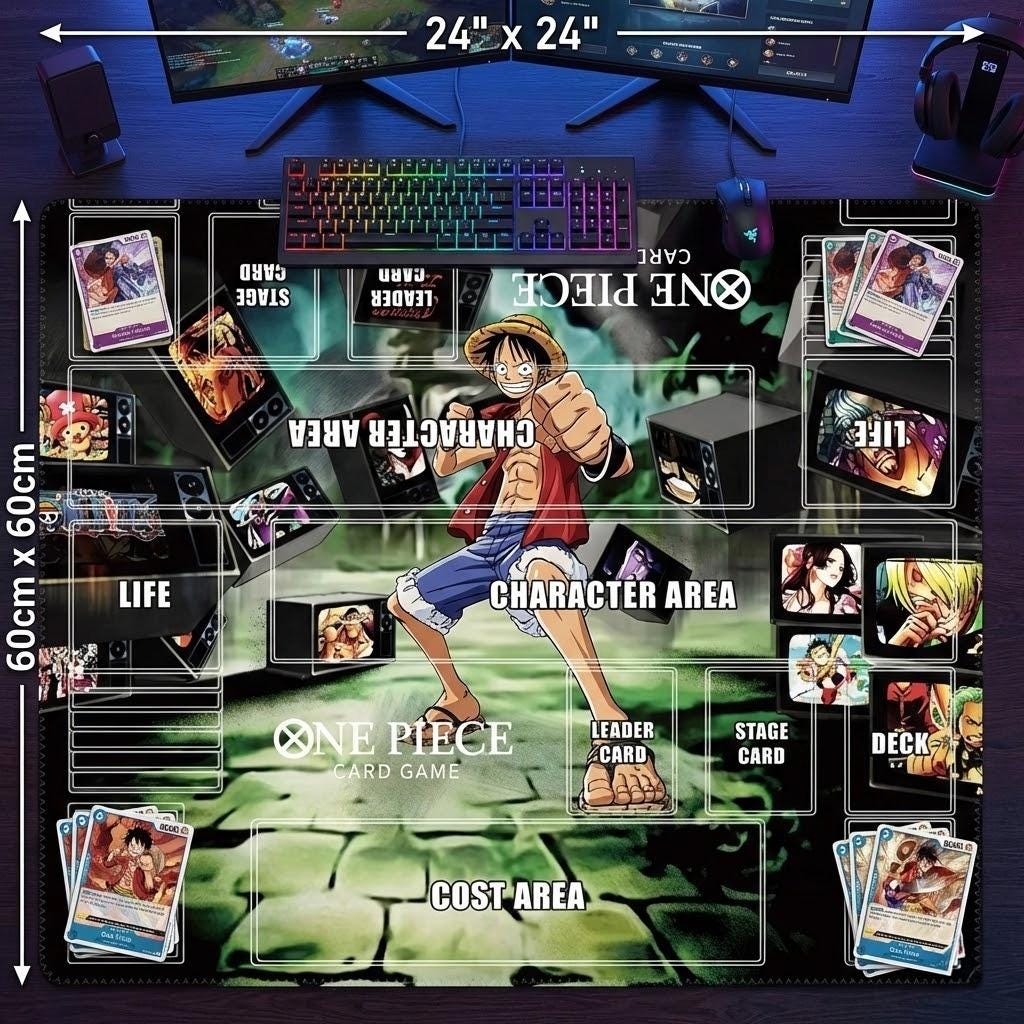 Monkey D. Luffy Two-Player One Piece Playmat