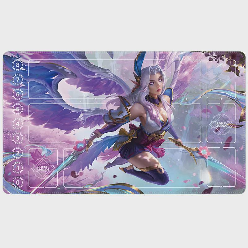 Irelia Spirit Blossom League of Legends Riftbound Playmat | Trading Card Game Pad | LOL Desk Mat | 24" x 14" inches Stitched Edges