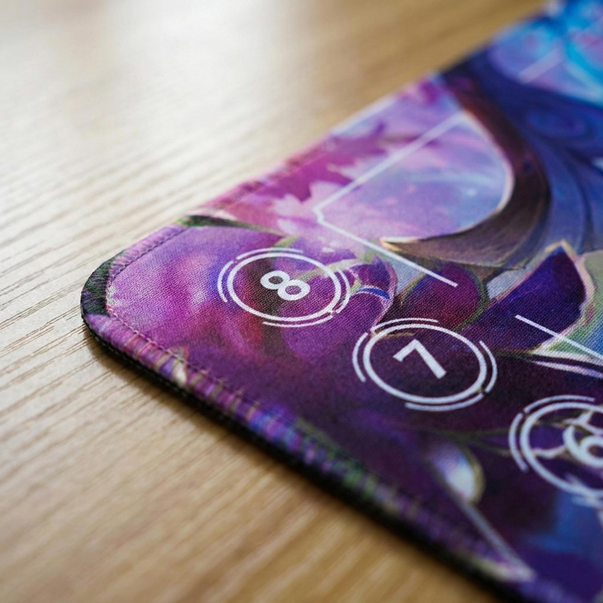 Karma Spirit Blossom League of Legends Riftbound Playmat | Trading Card Game Pad | LOL Desk Mat | 24" x 14" inches Stitched Edges