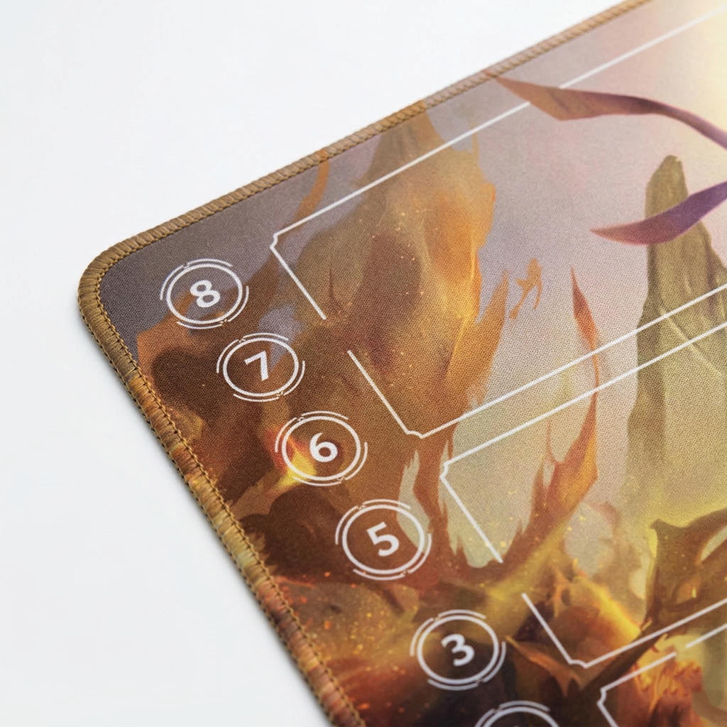 Azir League of Legends Riftbound Playmat | Trading Card Game Pad | LOL Desk Mat | 24" x 14" inches Stitched Edges