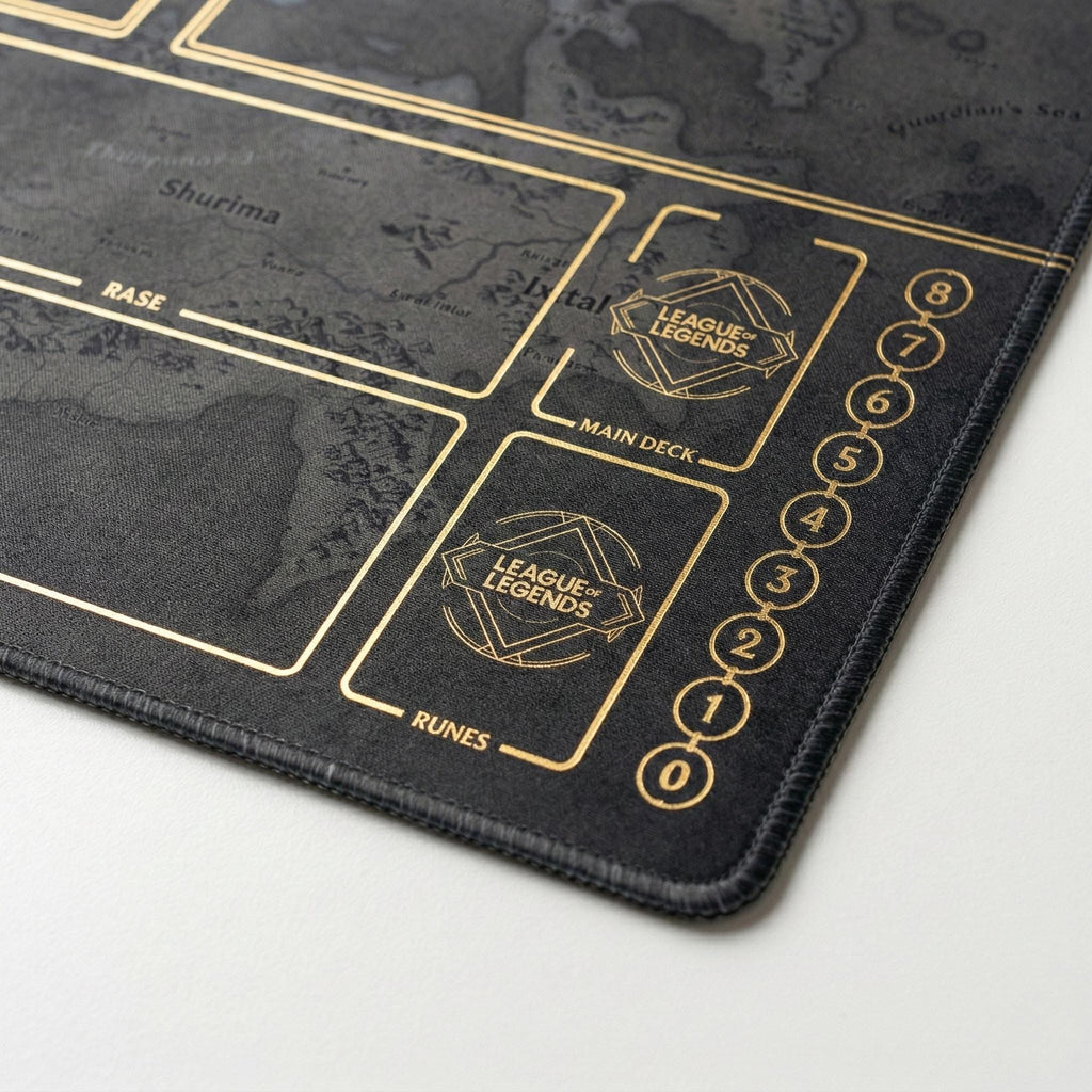 Two Player Riftbound Playmat - League of Legends Trading Card Game Mat - Duo Zones Battlefield 24" x 24" inches (60x60 cm)