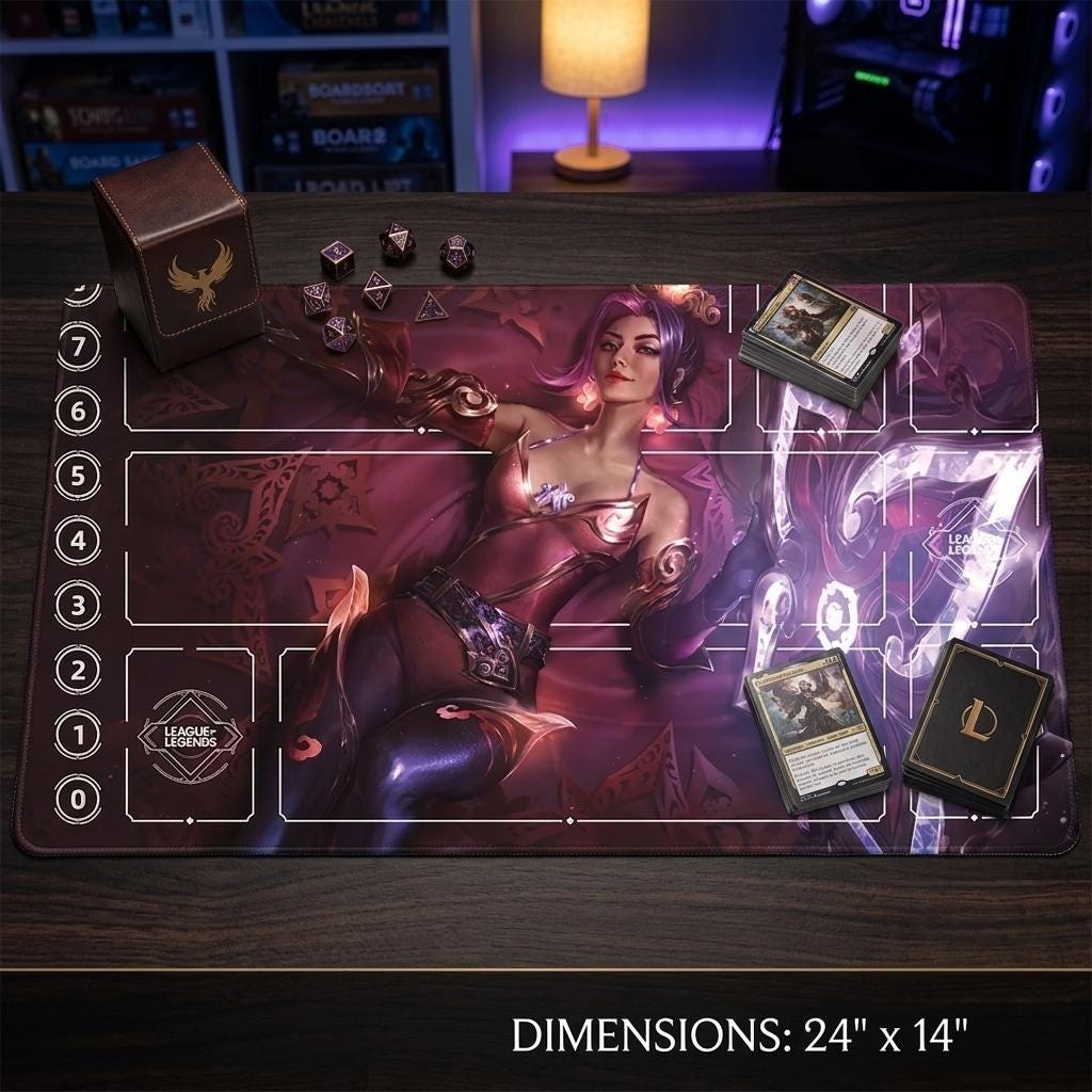 Seraphine Graceful Phoenix Riftbound Playmat