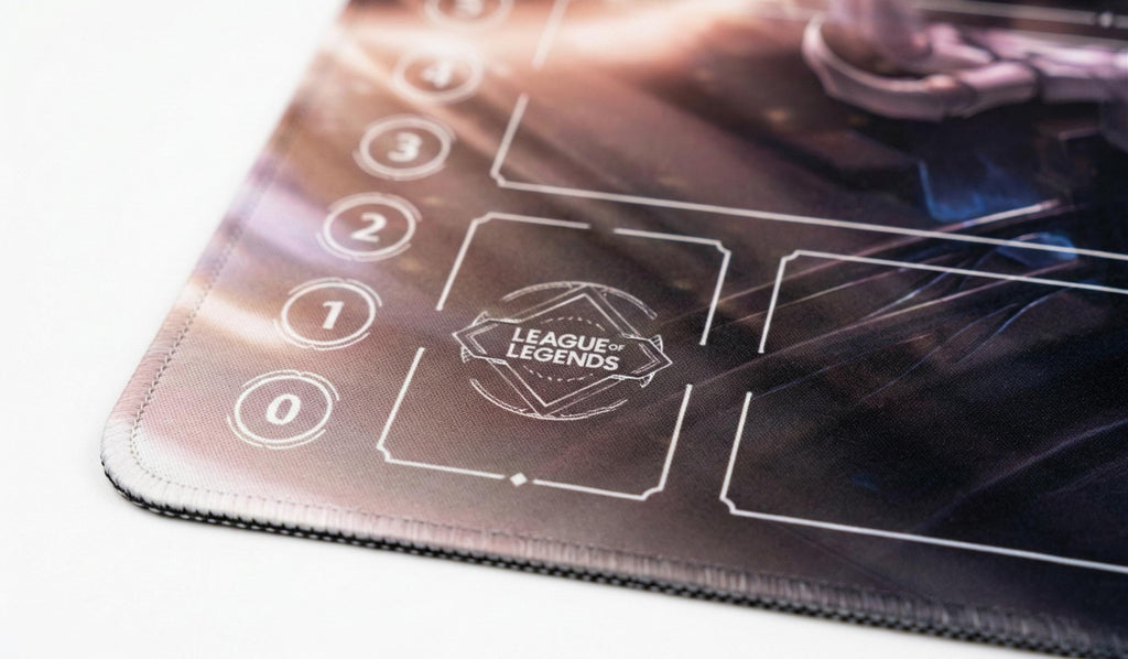 Orianna League of Legends Riftbound Playmat | Trading Card Game Pad | LOL Desk Mat | 24" x 14" inches Stitched Edges