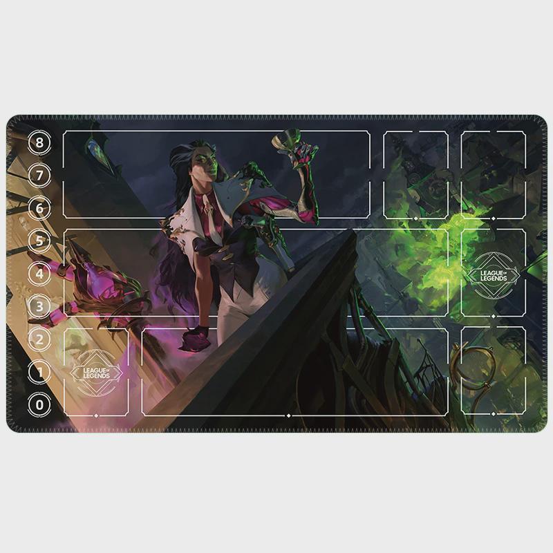 Renata Glasc League of Legends Riftbound Playmat | Trading Card Game Pad | LOL Desk Mat | 24" x 14" inches Stitched Edges