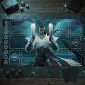 Lucian League of Legends Riftbound Playmat | Trading Card Game Pad | LOL Desk Mat | 24" x 14" inches Stitched Edges