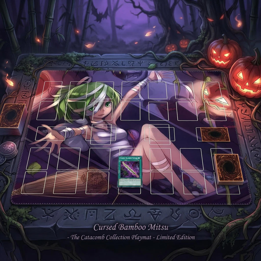 Cursed Bamboo Mitsu Two-Player Yu-Gi-Oh! Playmat