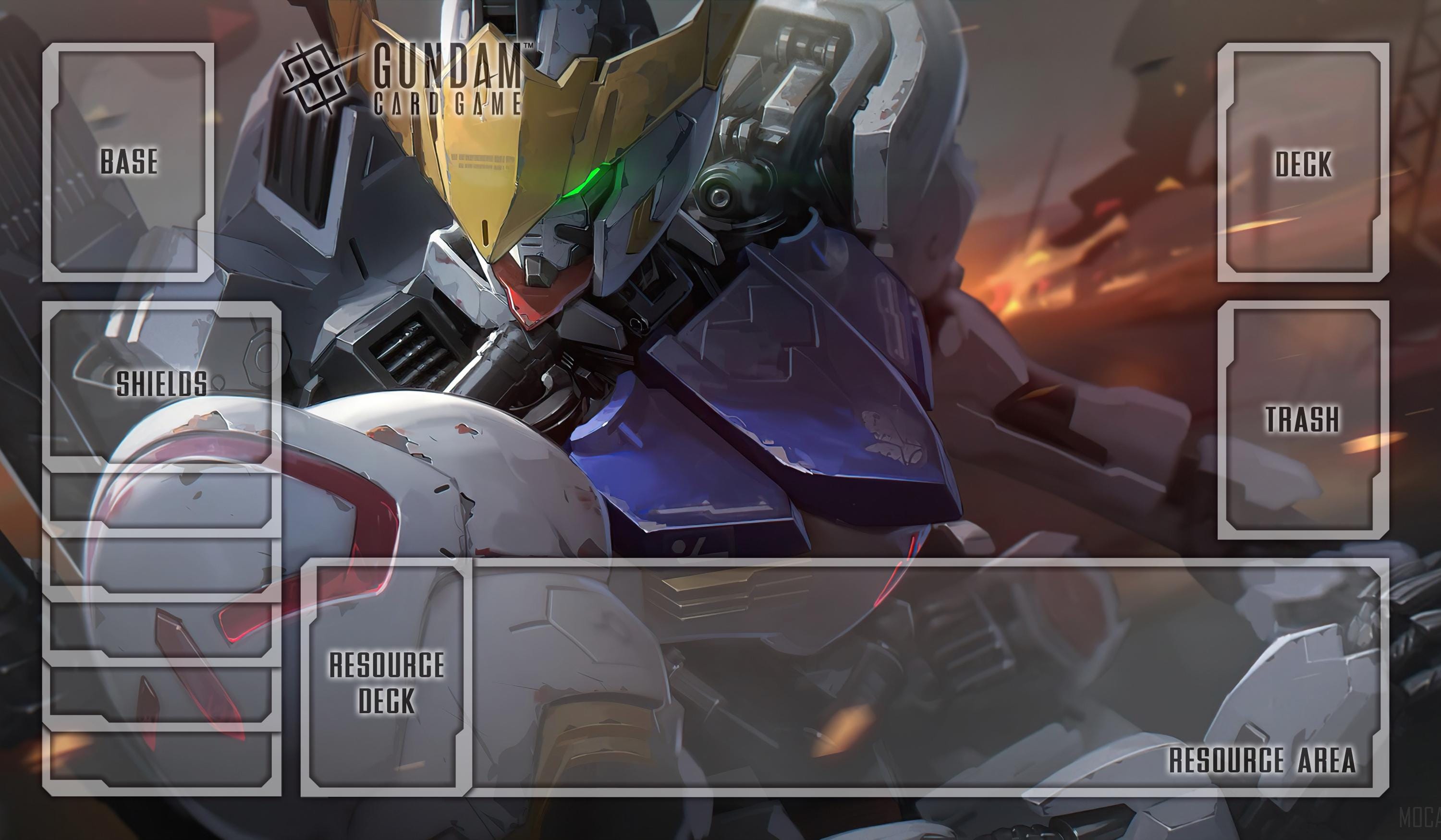 Gundam TCG Playmat, Barbatos Mobile Suit Mecha Desk Mat, 24x14 Anime Card Game Playmat, Sci-Fi Robot Desk Pad, Gamer Gift, TCG Accessories