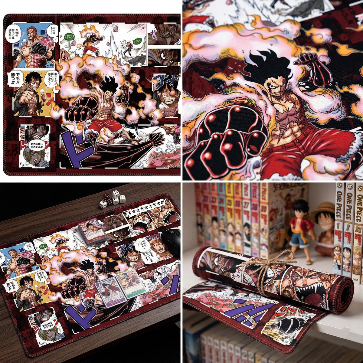 Luffy Snakeman vs Katakuri One Piece Playmat