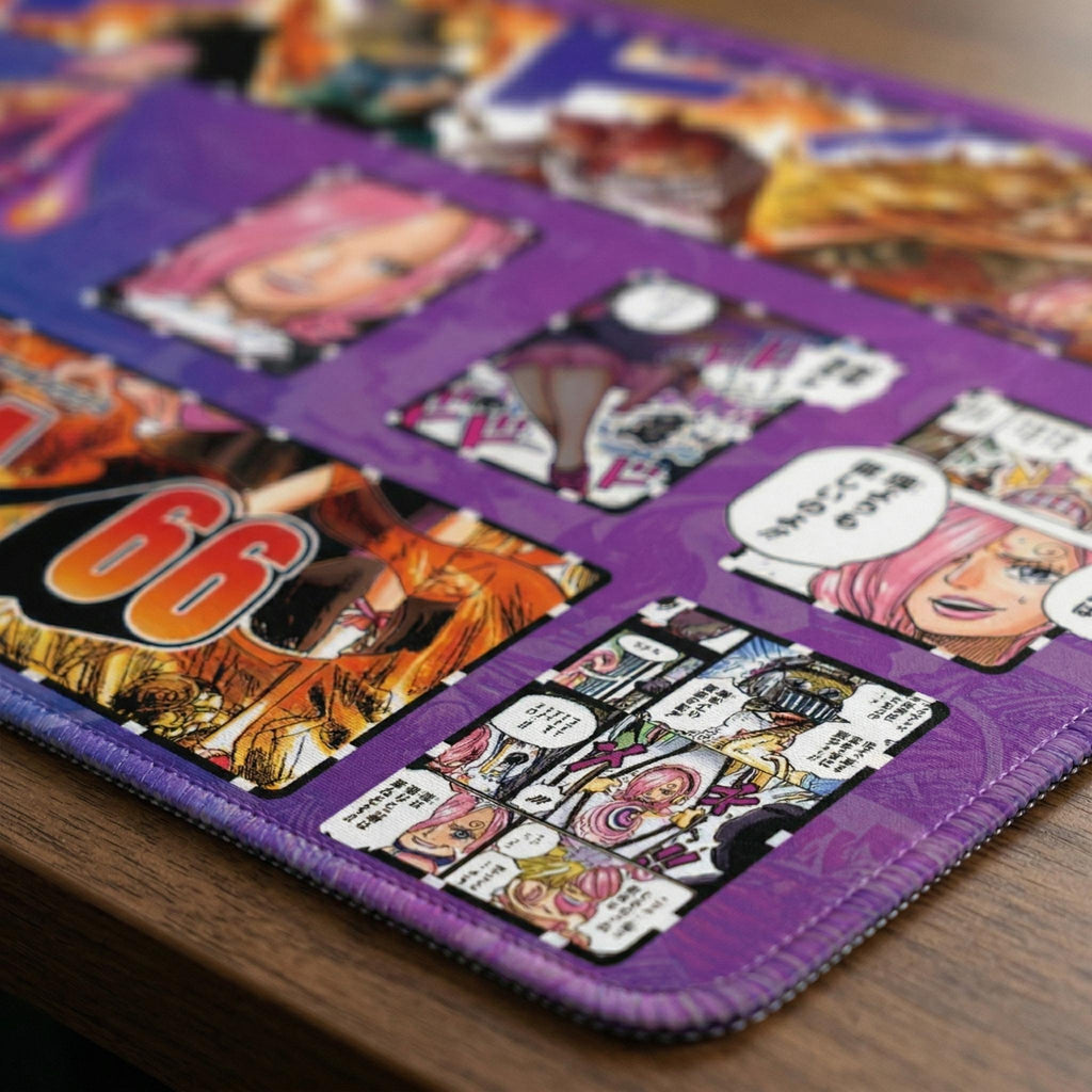 One Piece TCG Playmat - Reiju Vinsmoke & Germa 66 - Pro Grade Card Game Mat for One Piece, MTG- Custom Gaming (24x14)