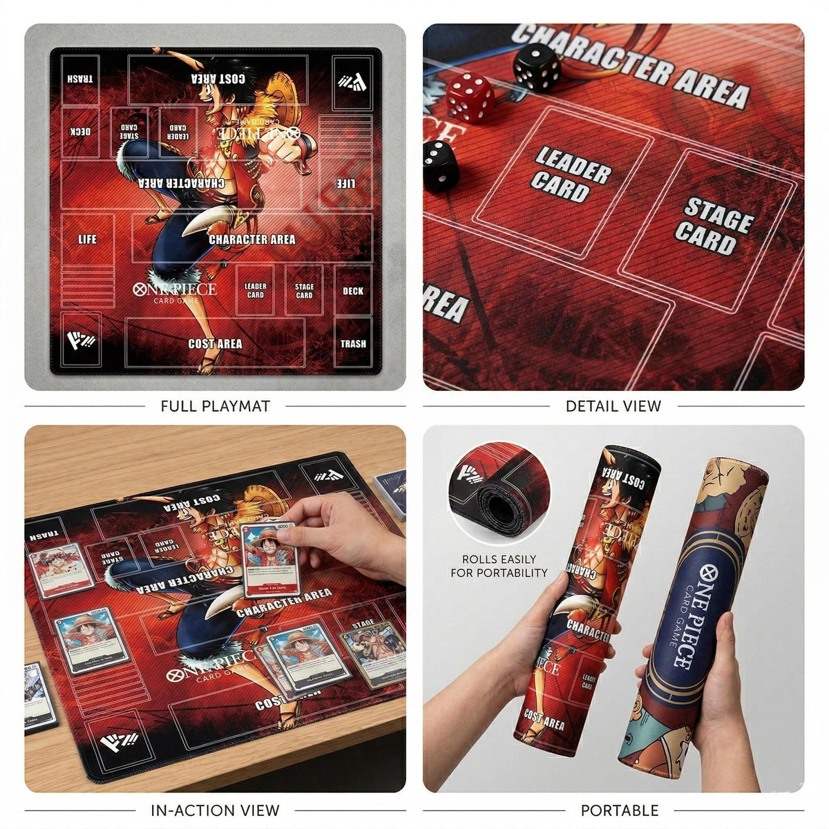 Monkey D. Luffy Red Two-Player Playmat