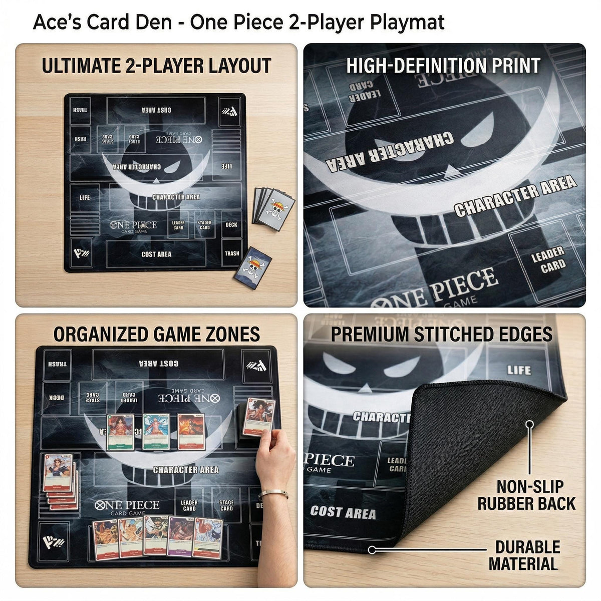 Edward Newgate Two-Player One Piece Playmat