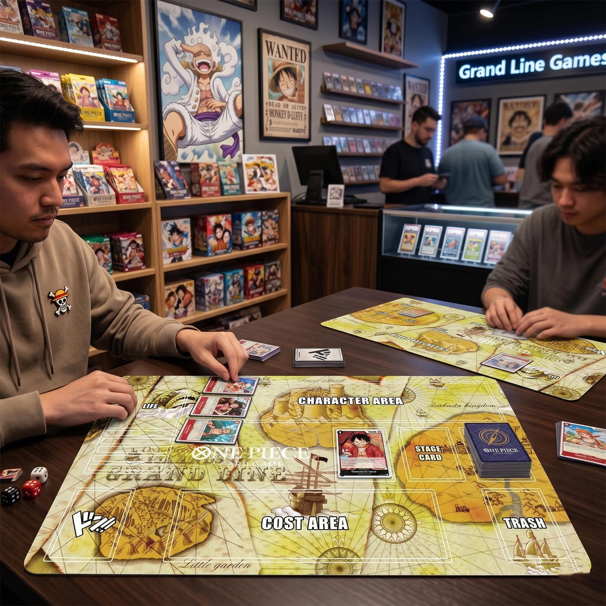 Grand Line Vintage Map One Piece Playmat
