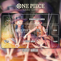 One Piece Card Game Playmat - ASL Brothers Young Luffy Ace Sabo - TCG Desk Mat with Zones - Anime Gaming Accessories - Gift for OP Fans