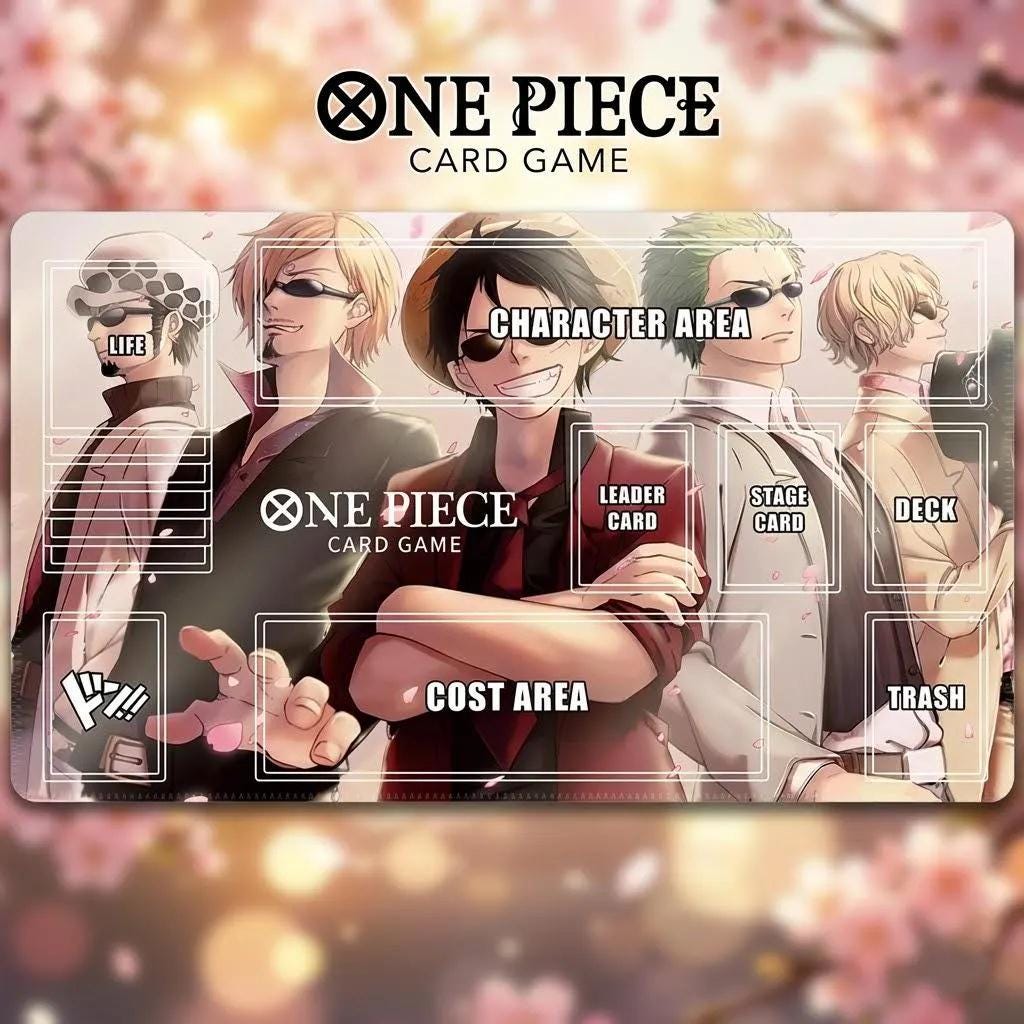 Luffy Zoro Sanji Law Anzug One Piece Spielmatte