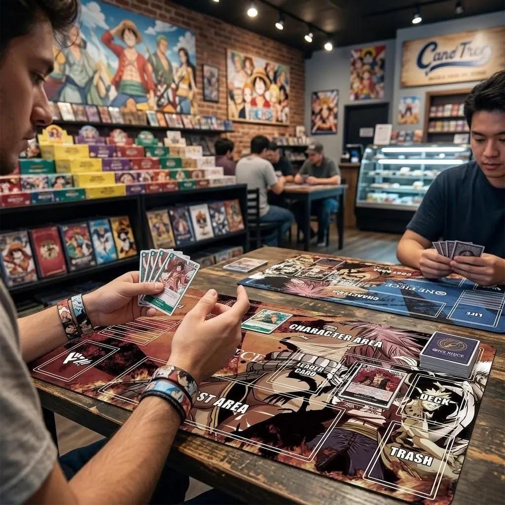 Anime Crossover One Piece Playmat