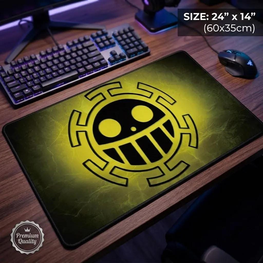 Trafalgar Law Heart Pirates One Piece Playmat