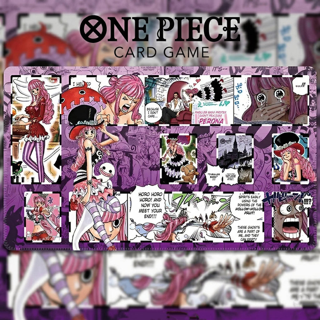 Perona One Piece Playmat - Ghost Princess Manga Panel TCG Mat, One Piece Card Game Desk Mat, Anime Mouse Pad for TCG
