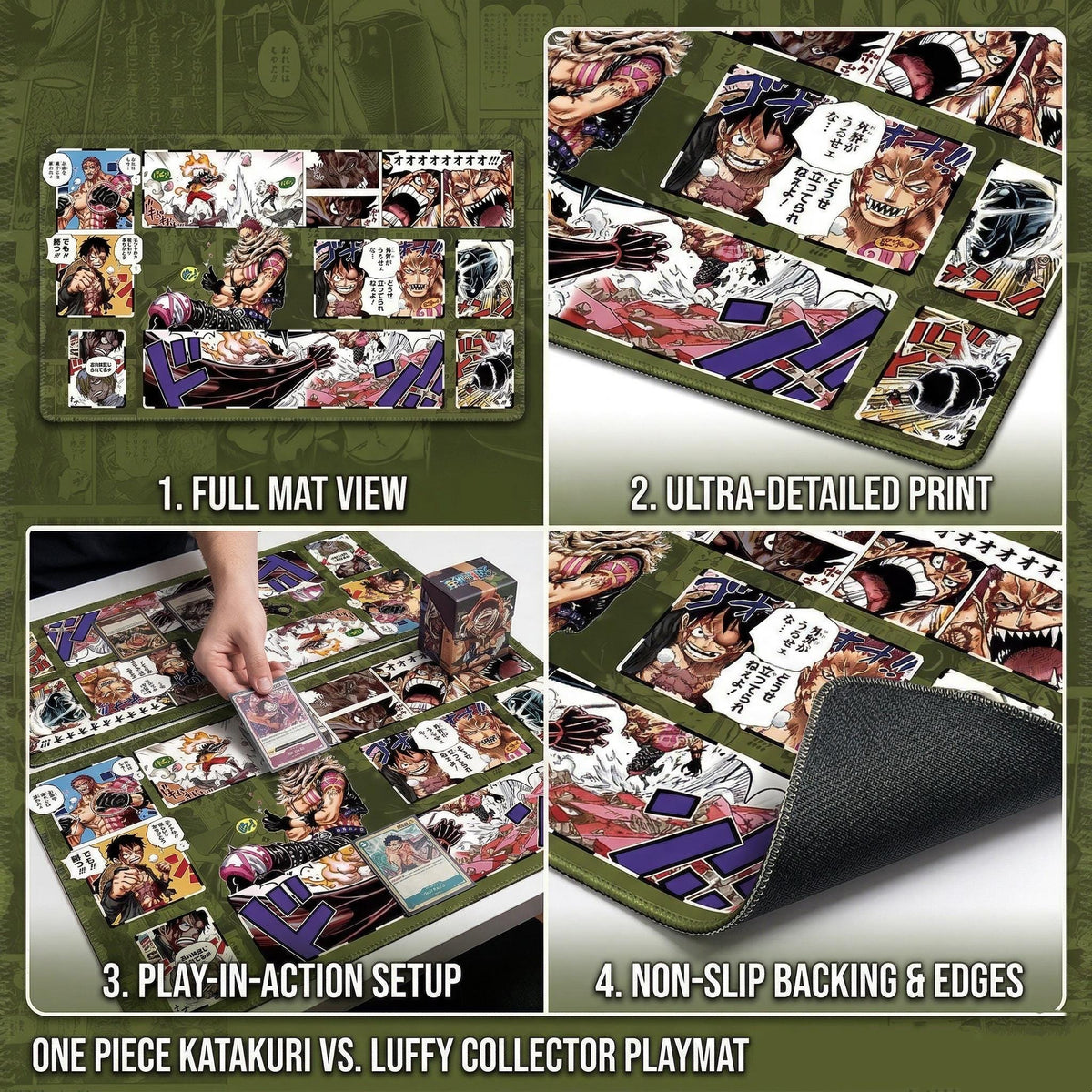 Luffy vs Katakuri Snakeman One Piece Playmat