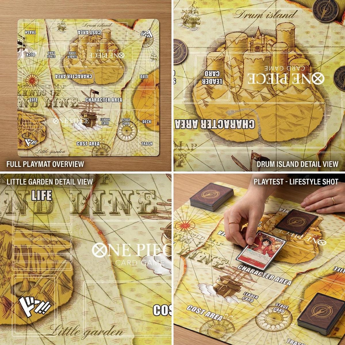Grand Line World Map Two-Player Playmat