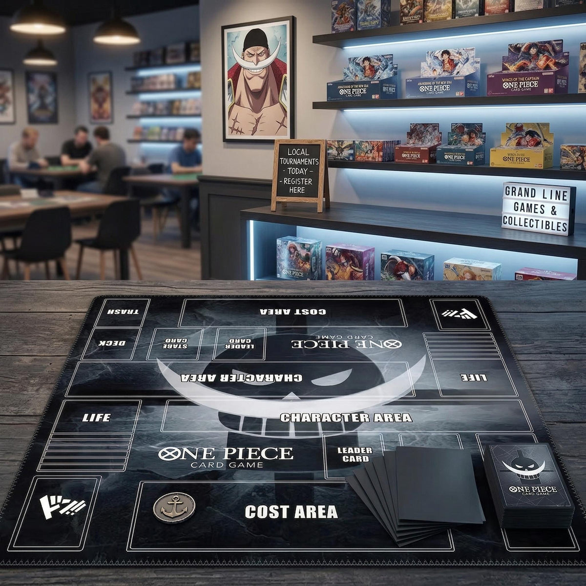 Edward Newgate Two-Player One Piece Playmat