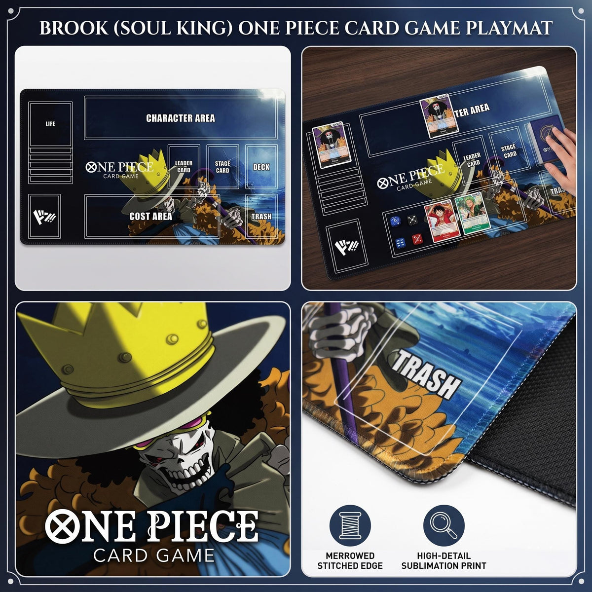 Tappetino da gioco Brook Soul King One Piece II