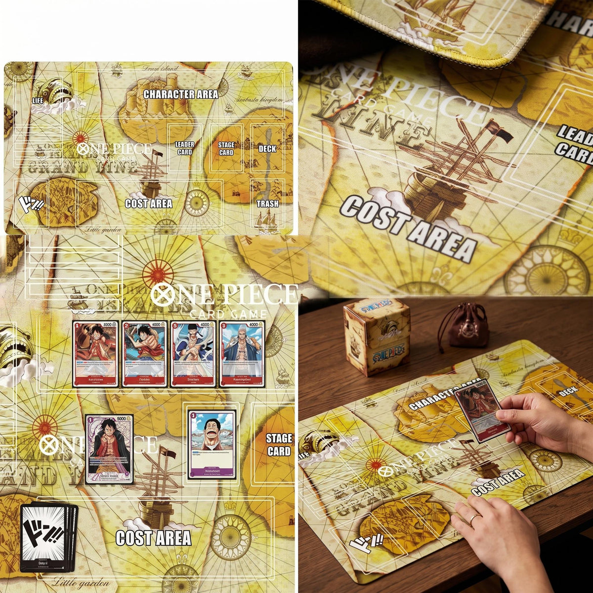 Grand Line Vintage Map One Piece Playmat