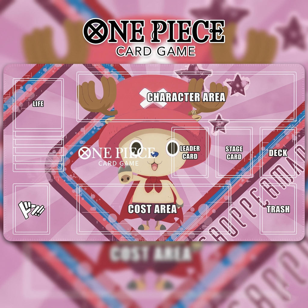 Chopperman One Piece Card Game Playmat - Tony Tony Chopper TCG Mat with Card Zones - Custom Anime Playmat for OPTCG - High-Definition Print