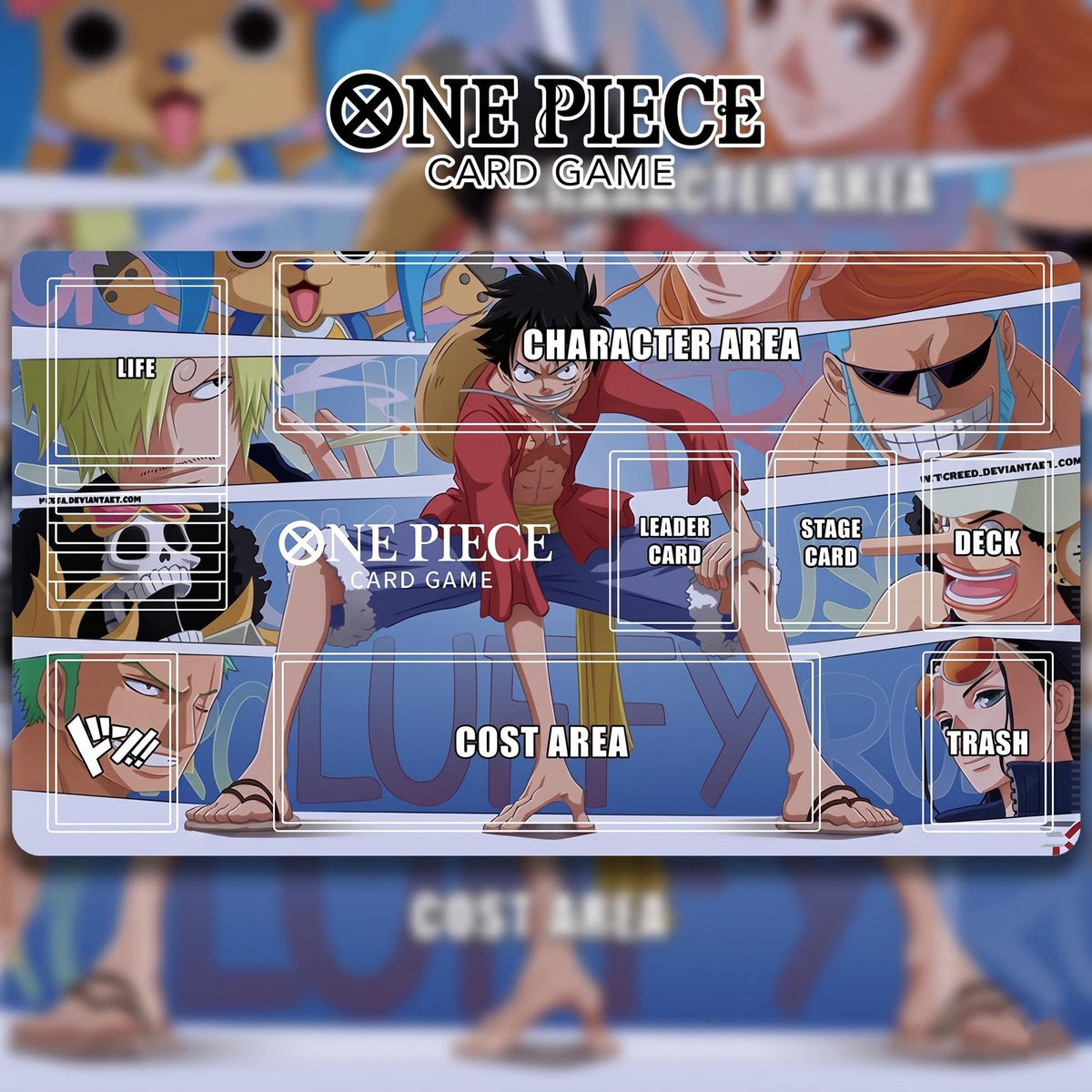 Strohhut-Bande & Nakama One Piece Spielmatte