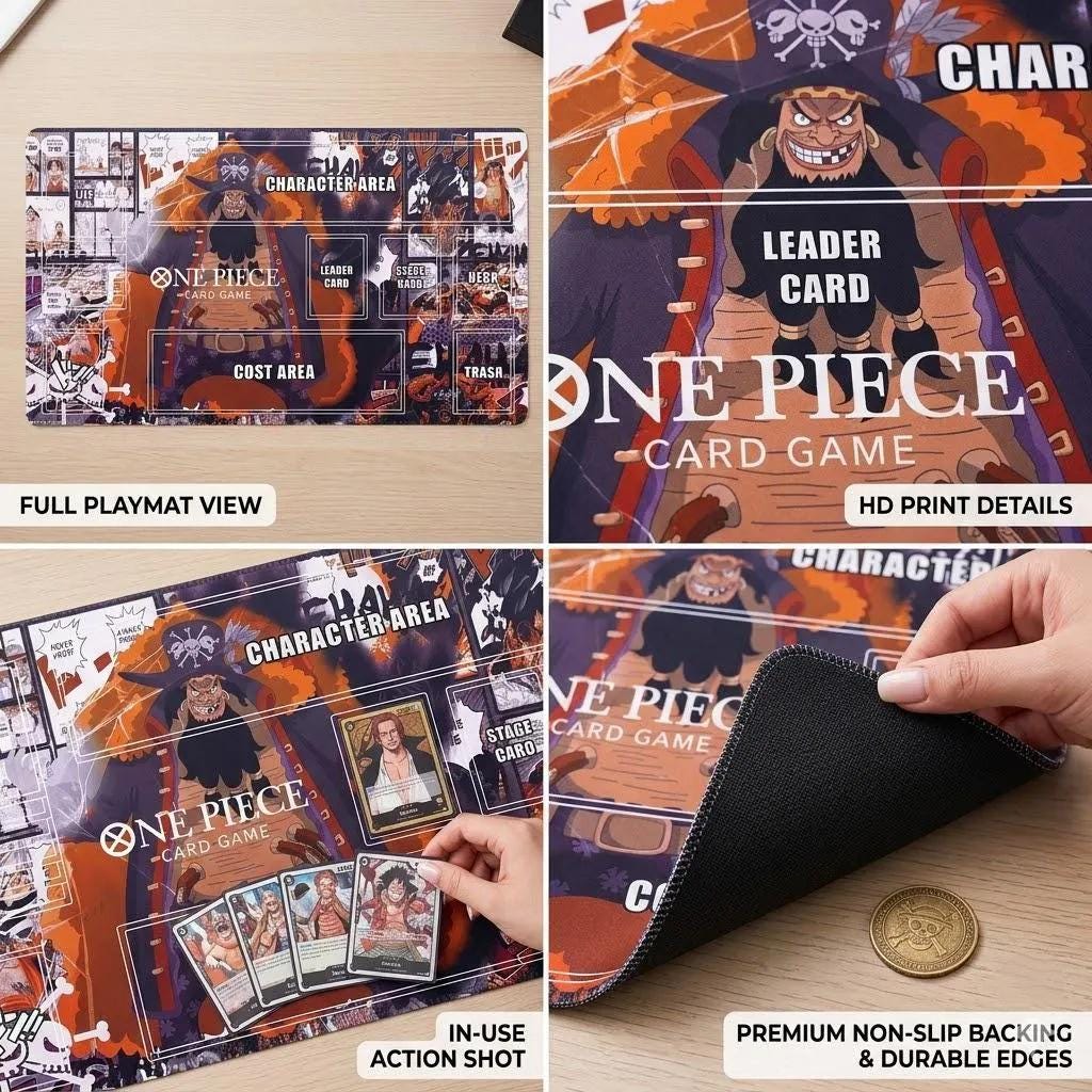Blackbeard Marshall D. Teach One Piece Playmat