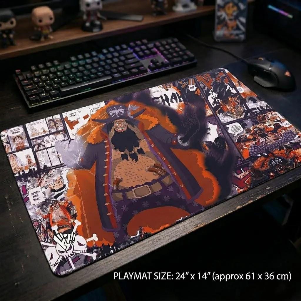 Blackbeard Marshall D. Teach One Piece Playmat