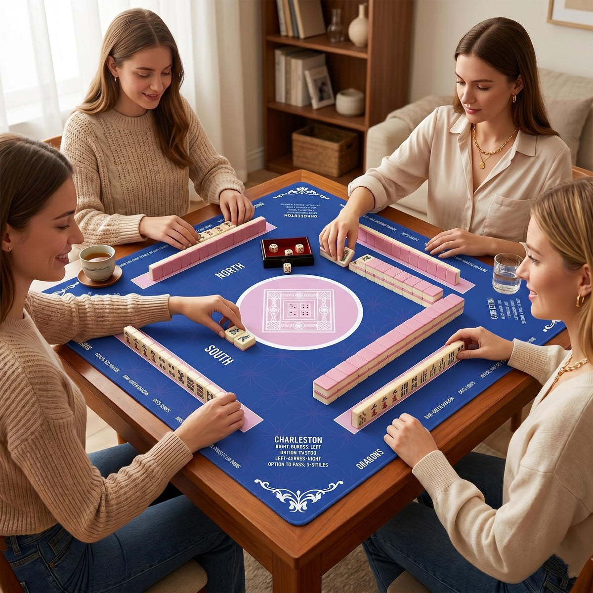 Royal Blue Mahjong Mat