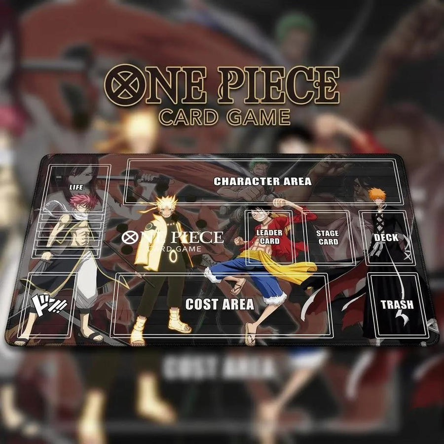 Luffy Naruto Ichigo Crossover One Piece Playmat
