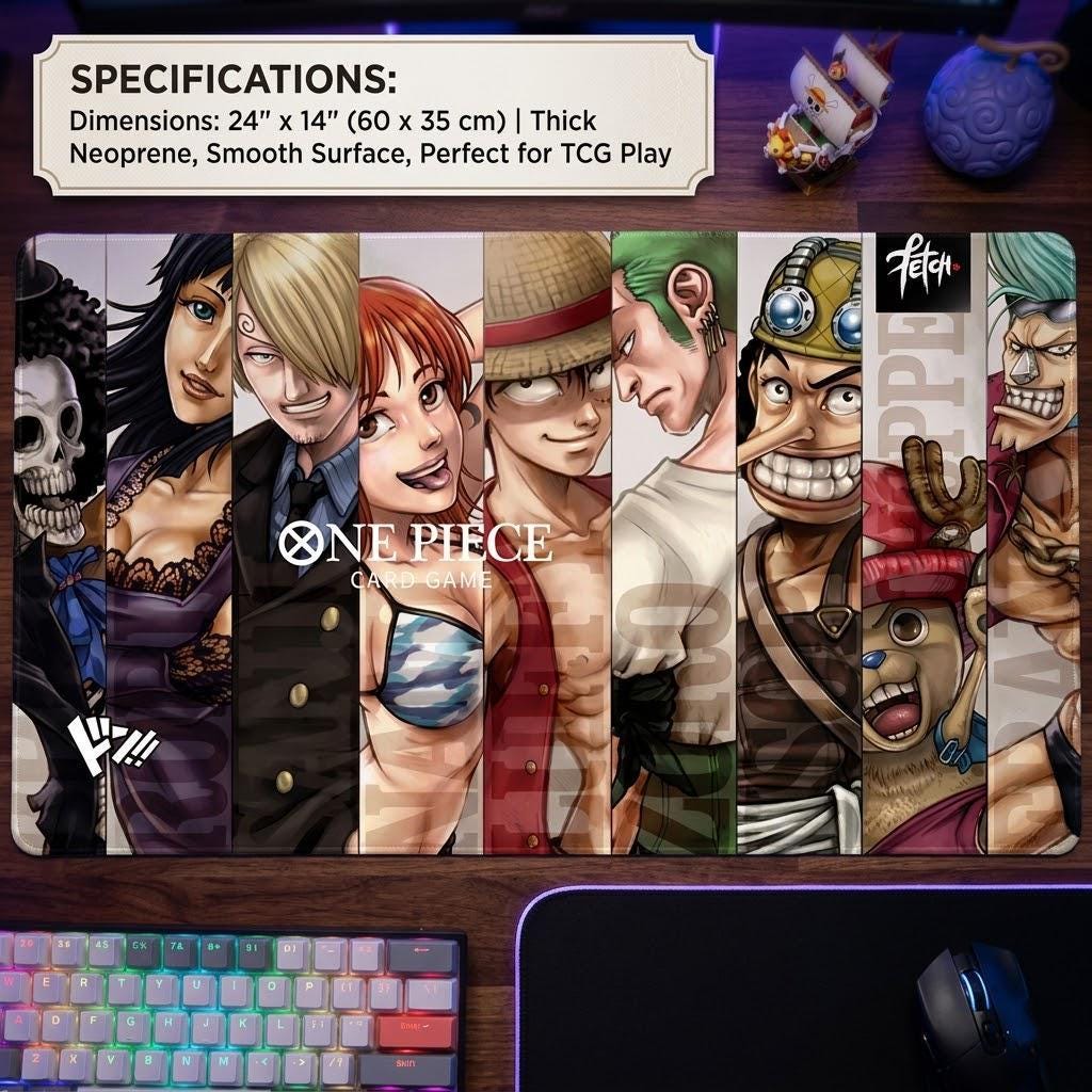 Tappetino da gioco dei Pirati di Cappello di Paglia Luffy & Ciurma