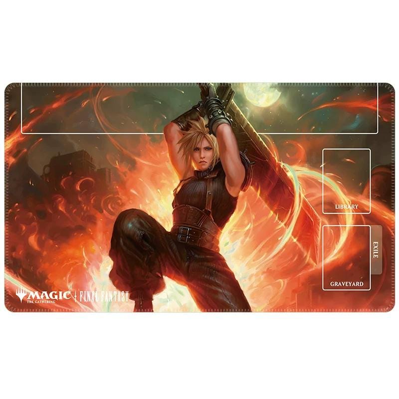 Cloud Strife Final Fantasy MTG Playmat