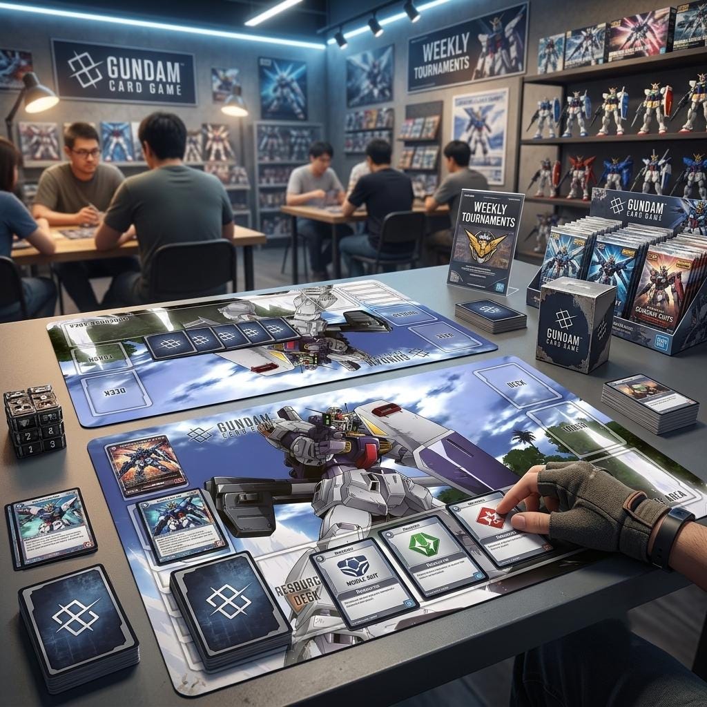 2v2 Battle Zones Gundam Playmat