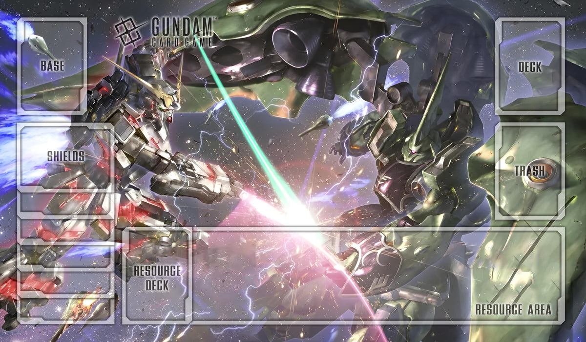 Unicorn vs Kshatriya Gundam Playmat