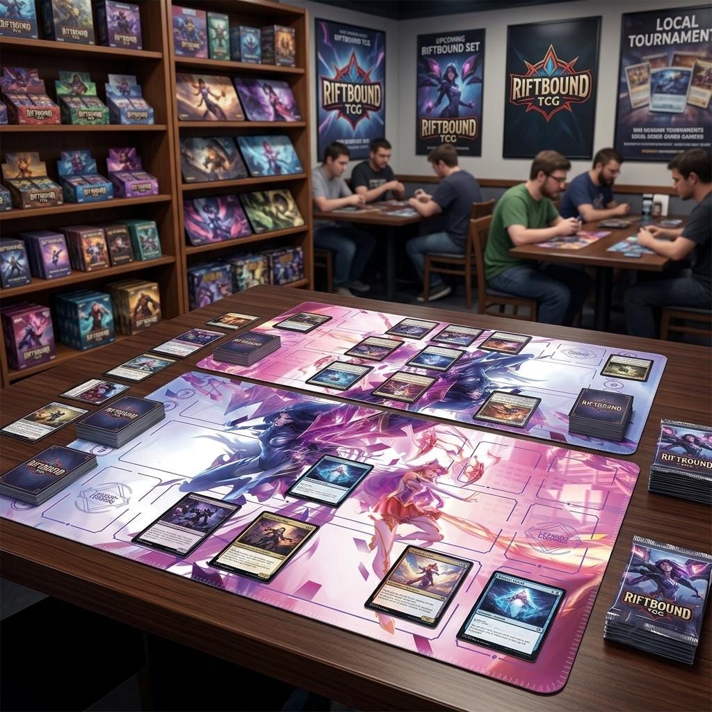 Star Guardian Kai'Sa Akali Riftbound Playmat