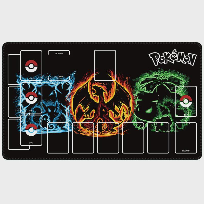 Custom Pokemon Neon Elemental Playmat
