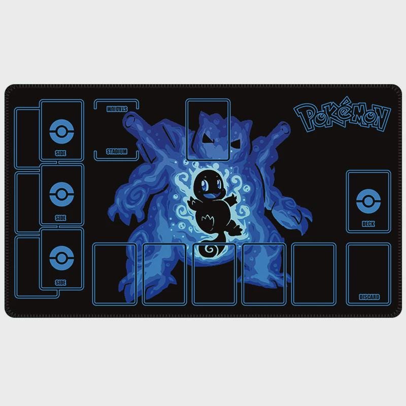 Custom Pokemon Neon Elemental Playmat