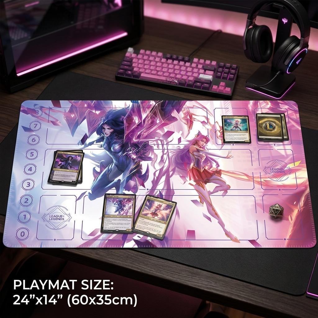 Star Guardian Kai'Sa Akali Riftbound Playmat